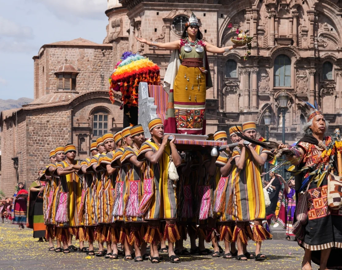 Inti Raymi in the Plaza de Armas, Cusco, La Coya
