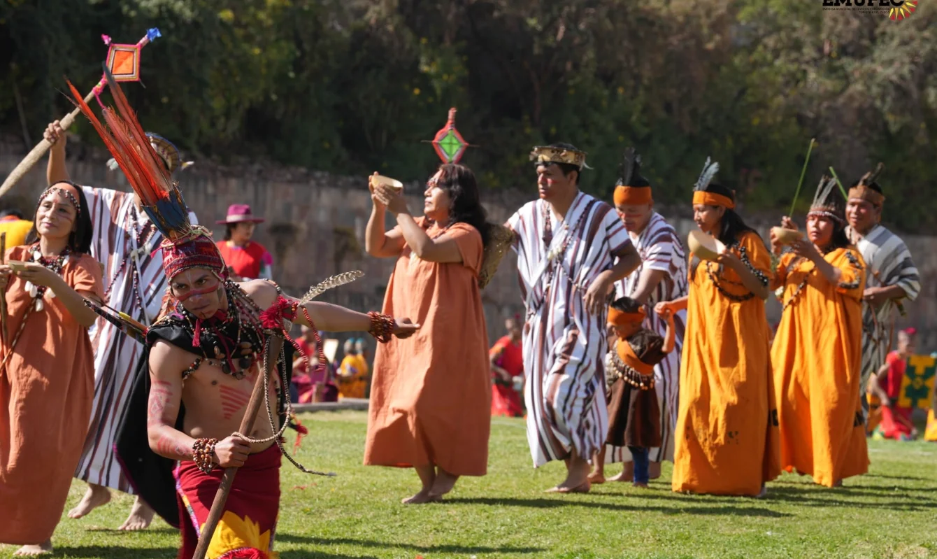 Jungle tribes participating in the Inti Raymi in Cusco, Peru