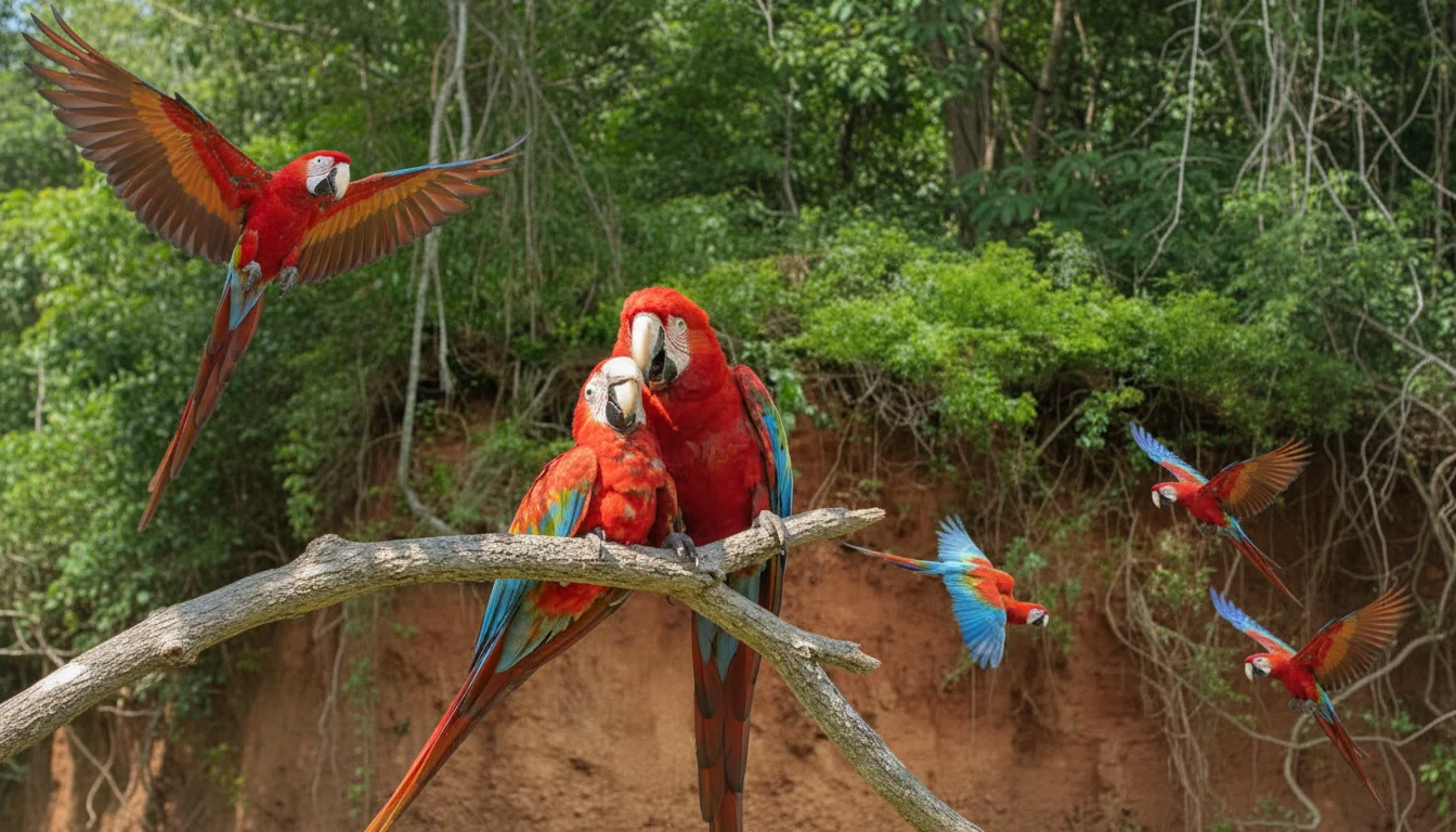 Red and Green Macaw (Ara chloropterus)