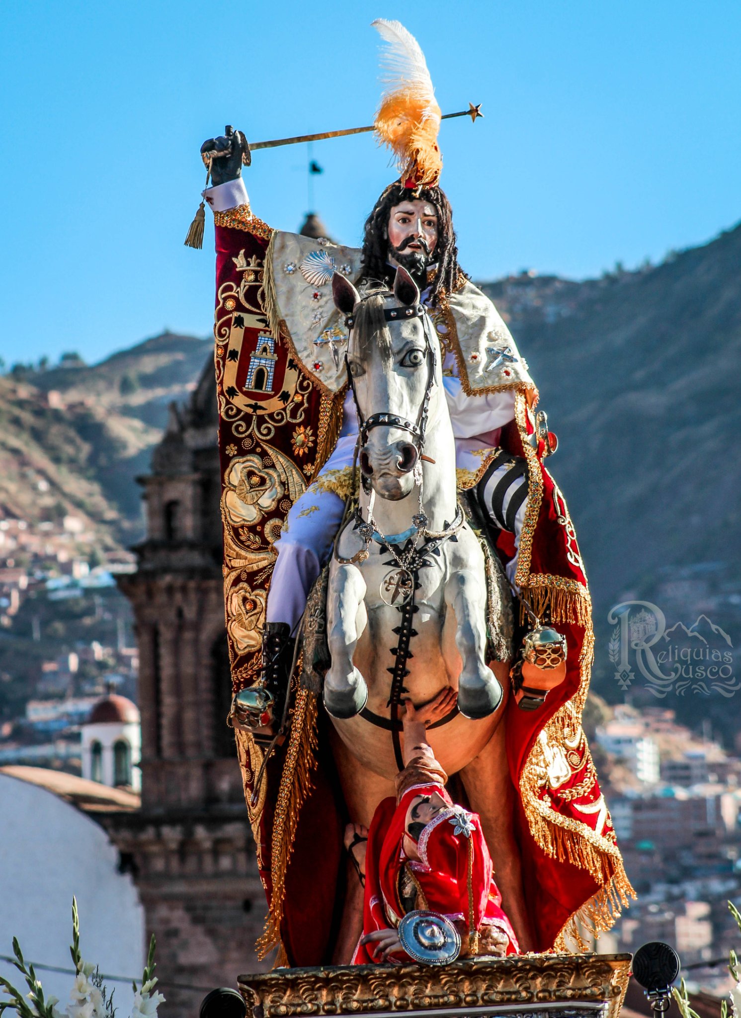 Patron Santiago Apostol en su caballo