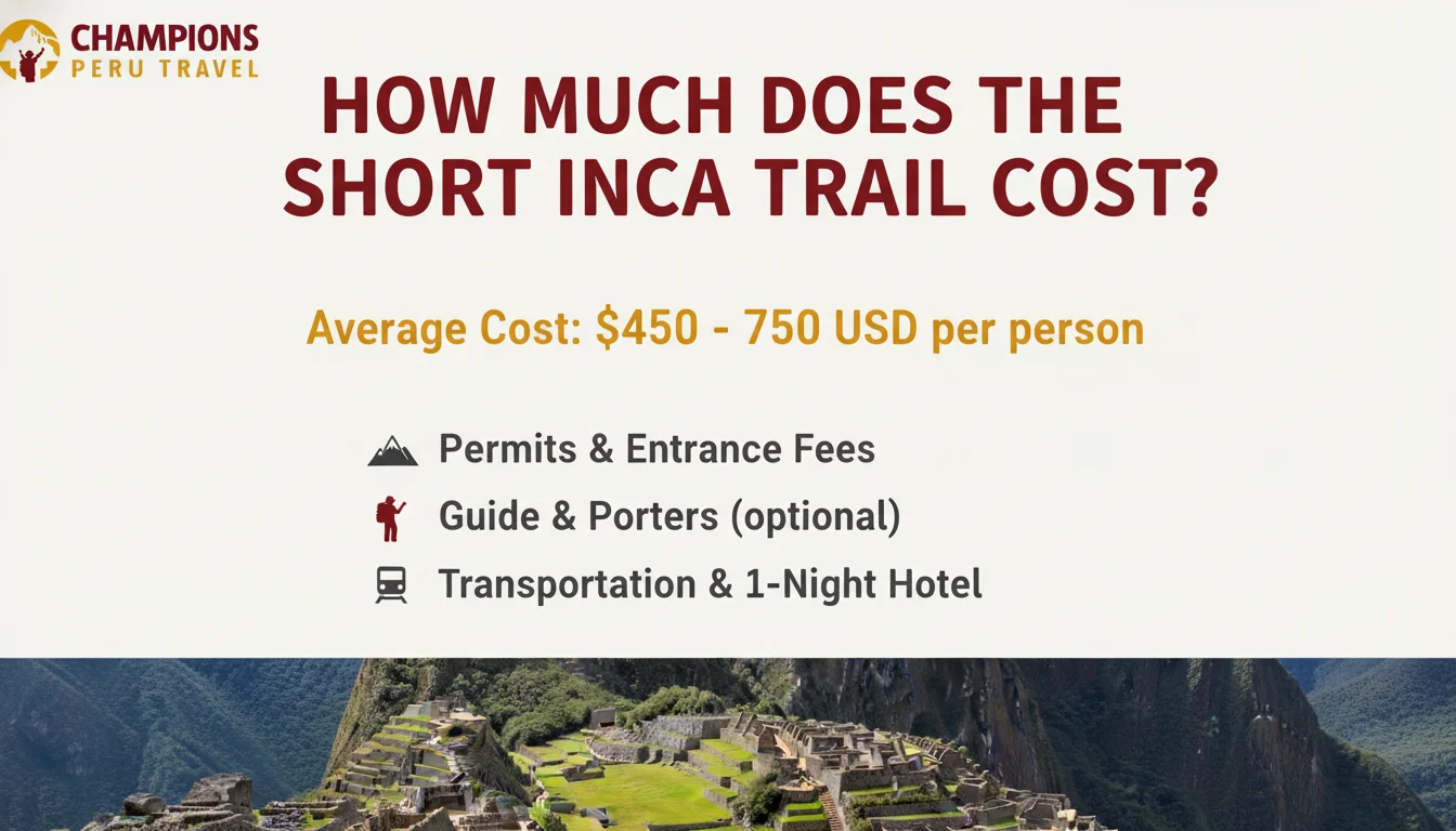 Approximate costs for the short Inca Trail