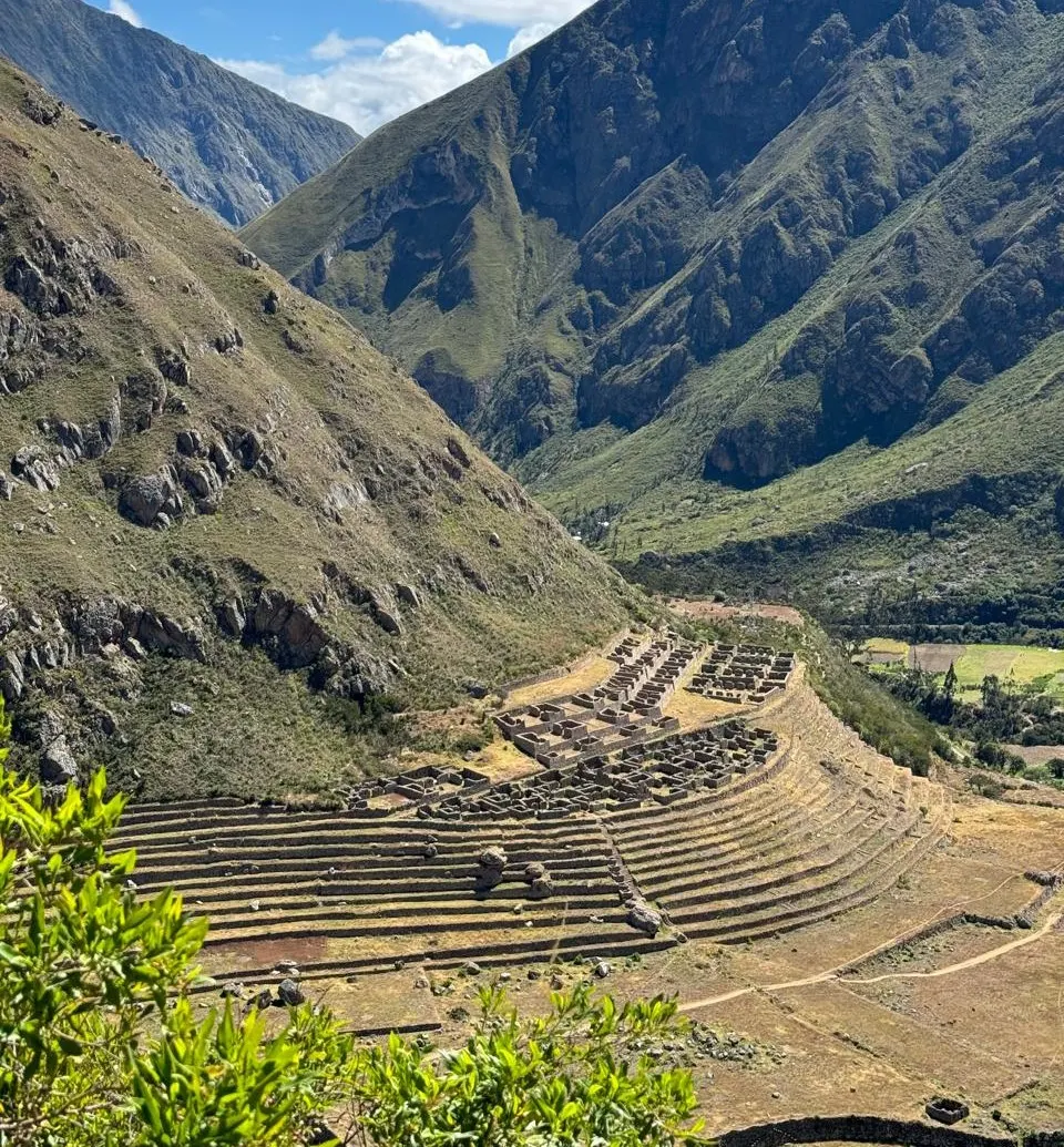 Llactapata Inca Site day 1 of Classic Inca trail | Champions Peru Travel