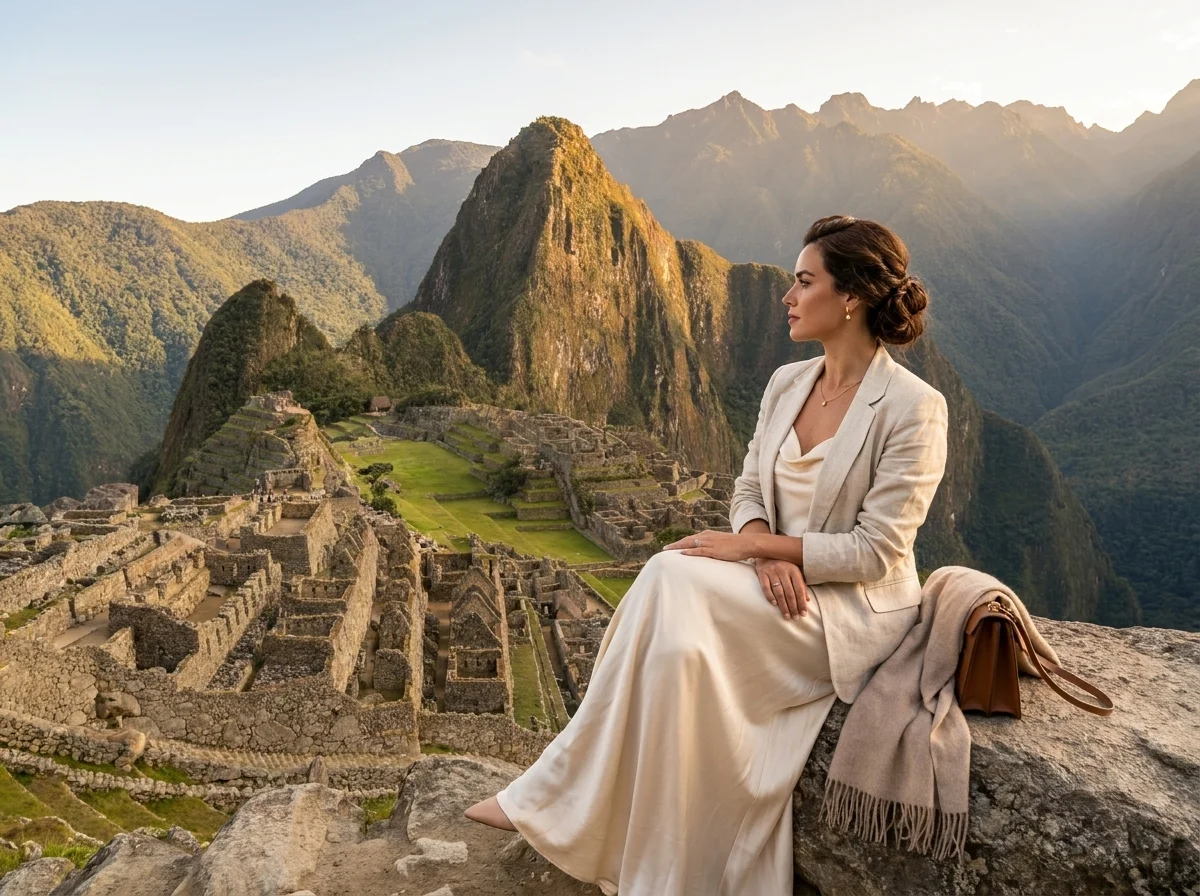 Luxury Tour to Machu Picchu Elegant Girl