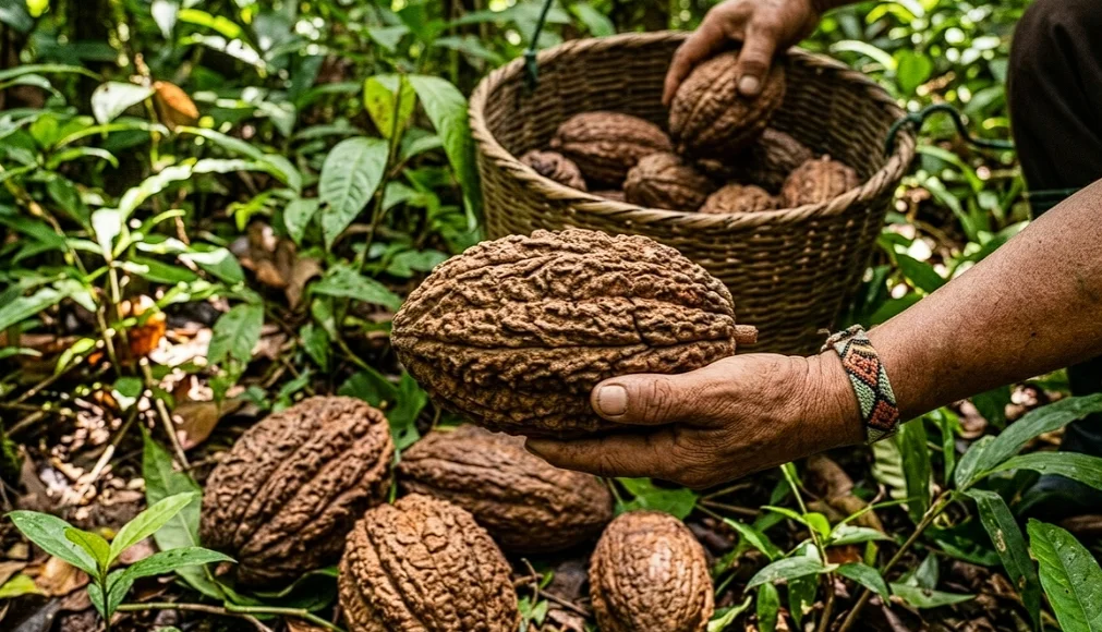 Macambo fruta similar a cacao peruano