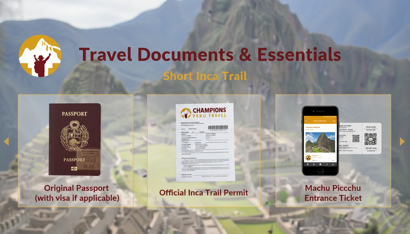 Travel Documents & Essentials on the Inca Trail
