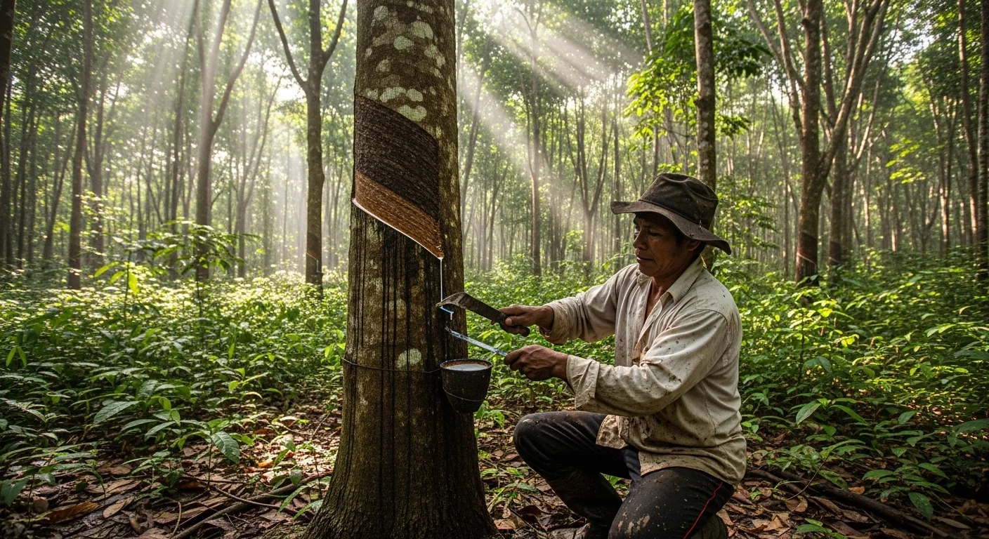 arbol de caucho en la selva peruana