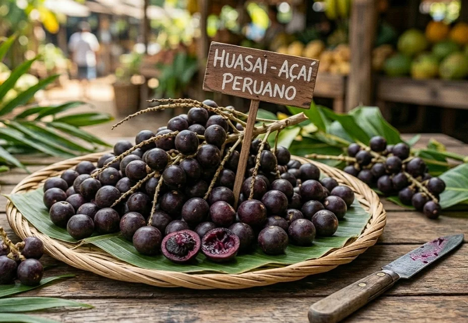 fruta Huasai o Acai Peruano
