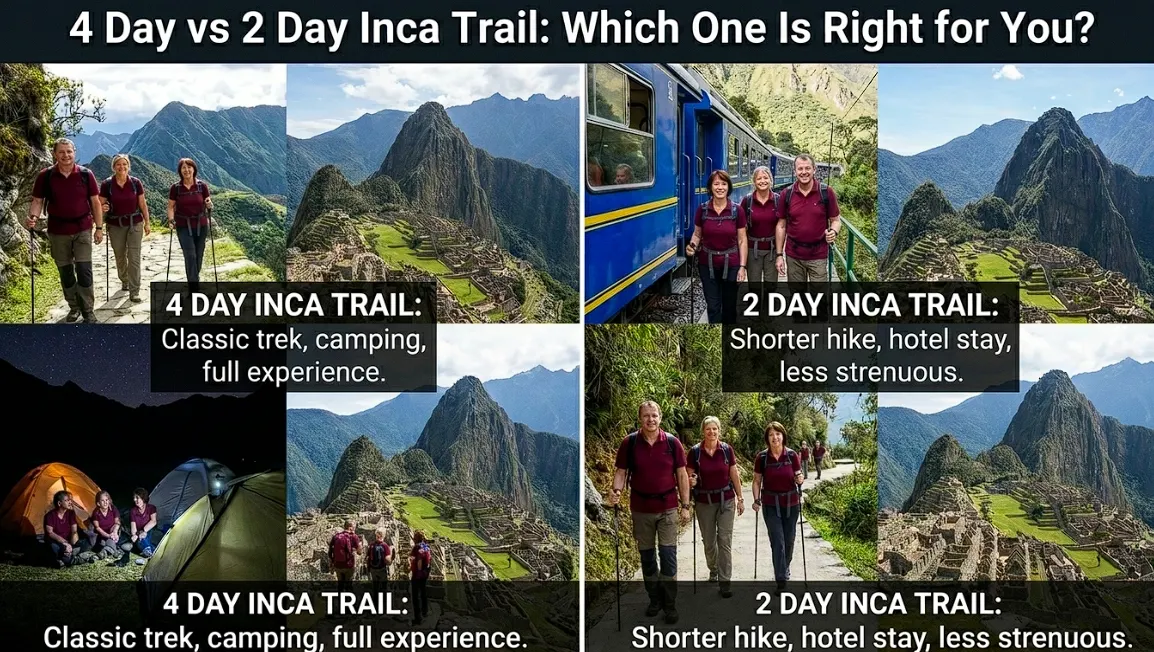 4 Day vs 2 Day Inca Trail