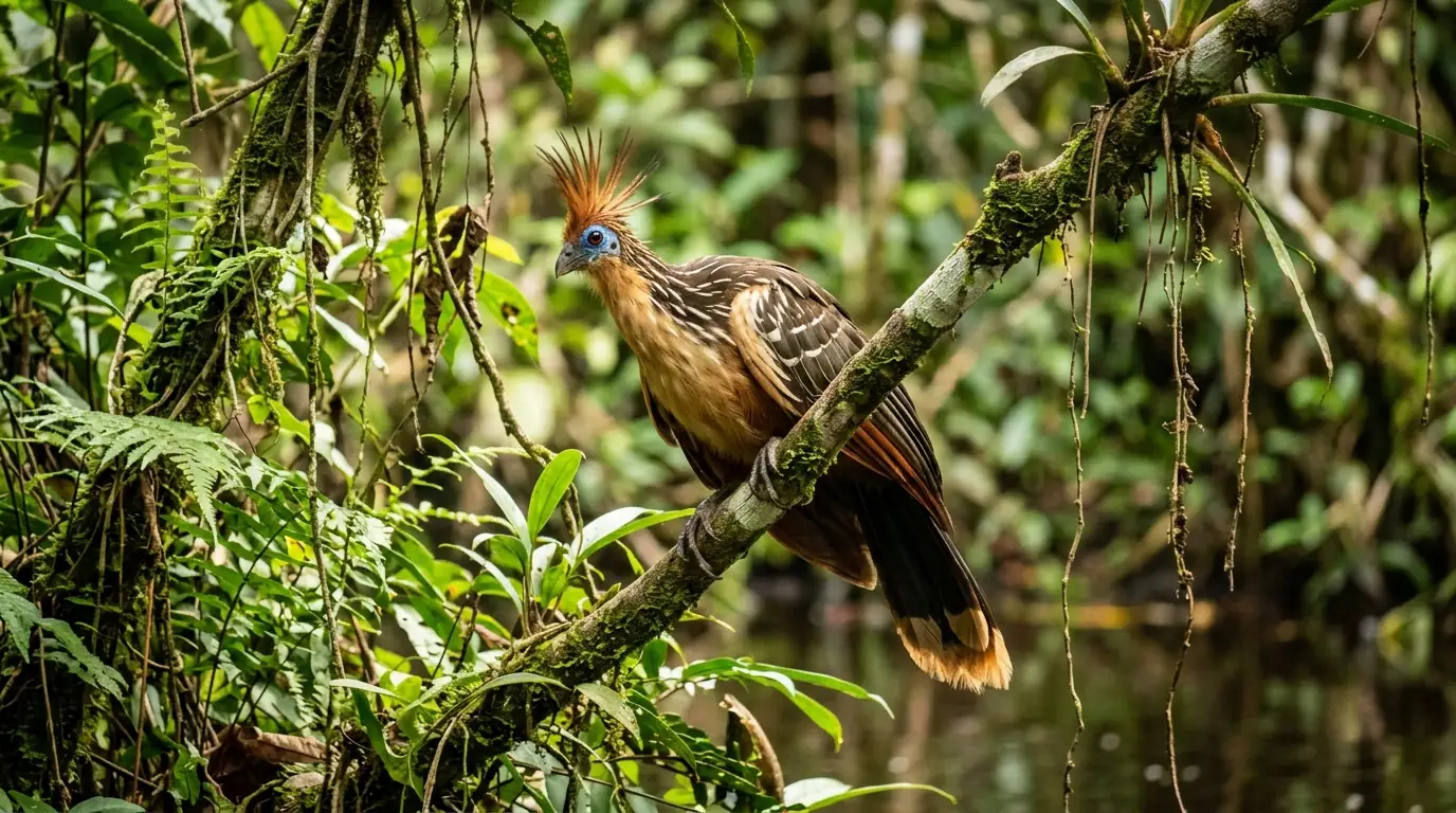 Ave Shansho o Hoatzin peruana