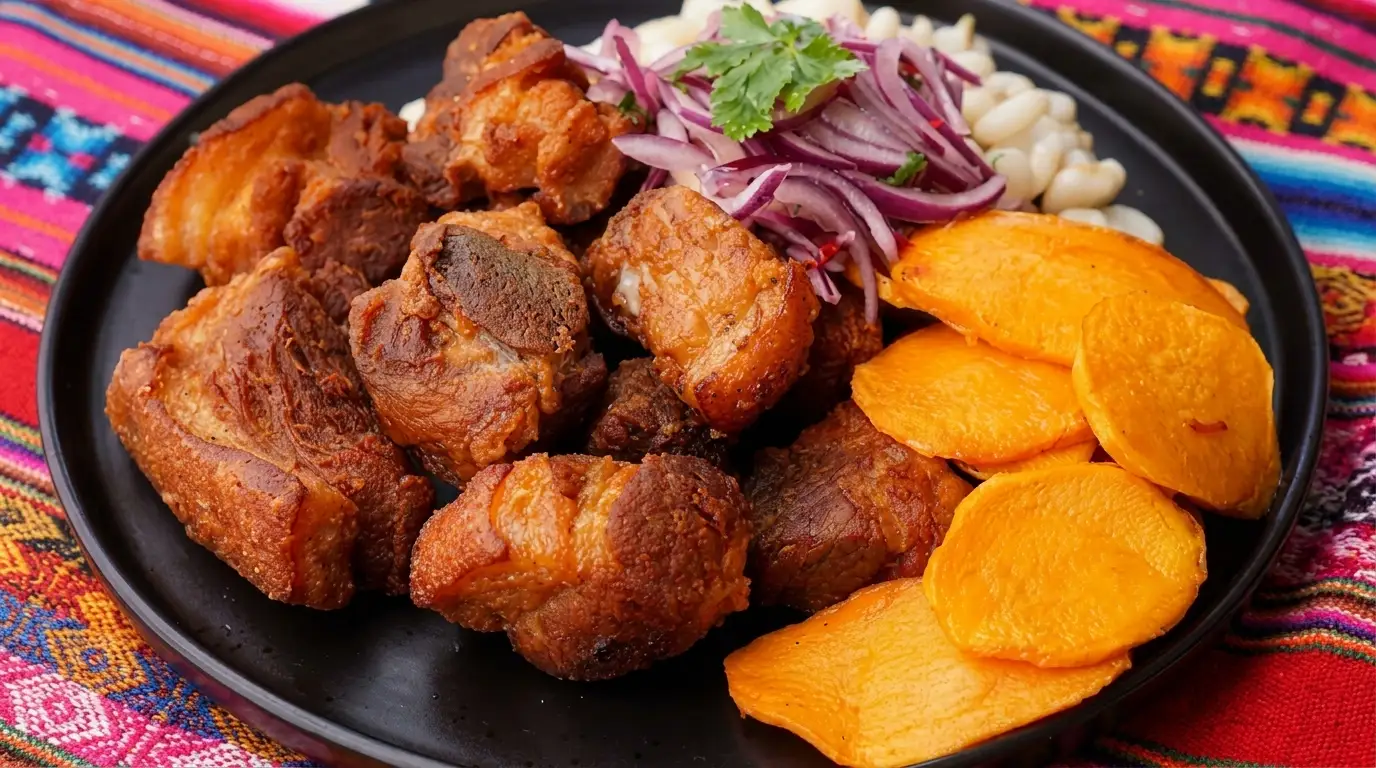 Chicharon de cerdo peruano