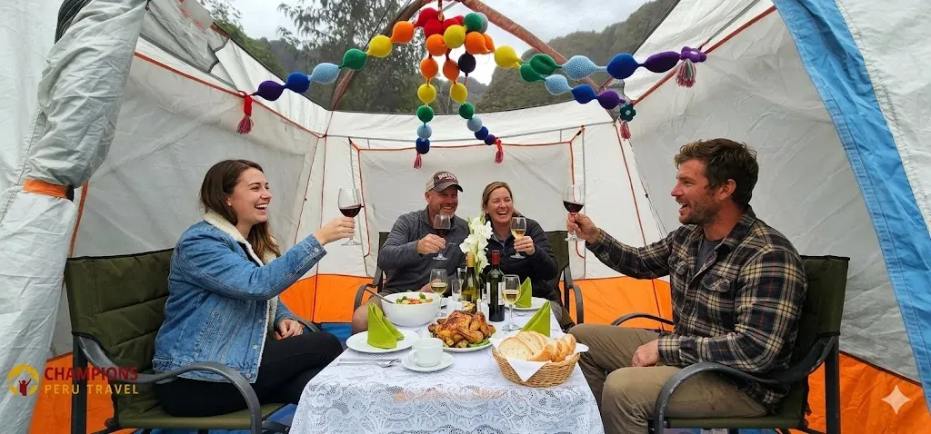 Luxury Short Inca Trail 2 days - Lunch at Wiñayhuayna