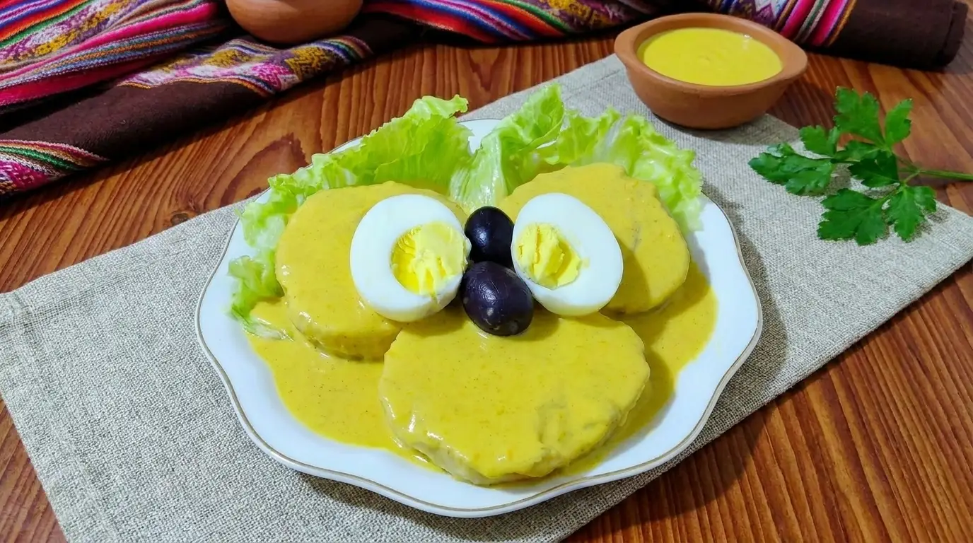 papa a la huancaina peruana