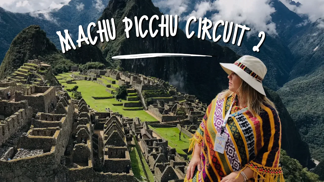 Visitor overlooking the Machu Picchu archaeological site while exploring Circuit 2 in Peru.