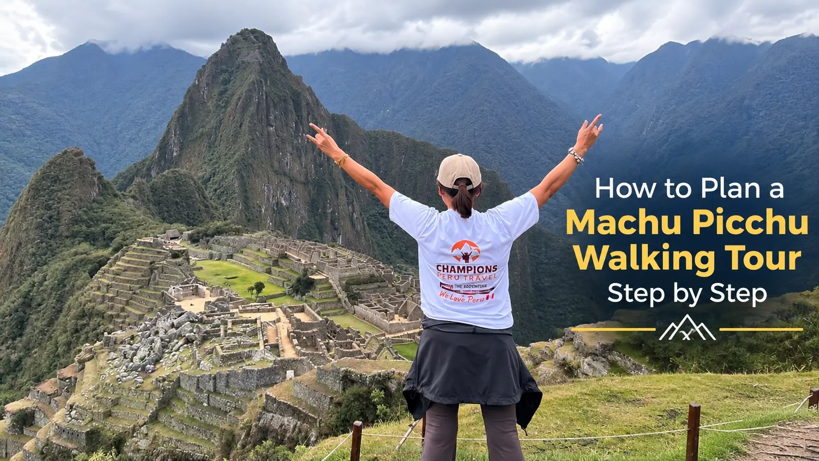 Machu Picchu walking tour and hiking experience with travelers exploring the Inca site