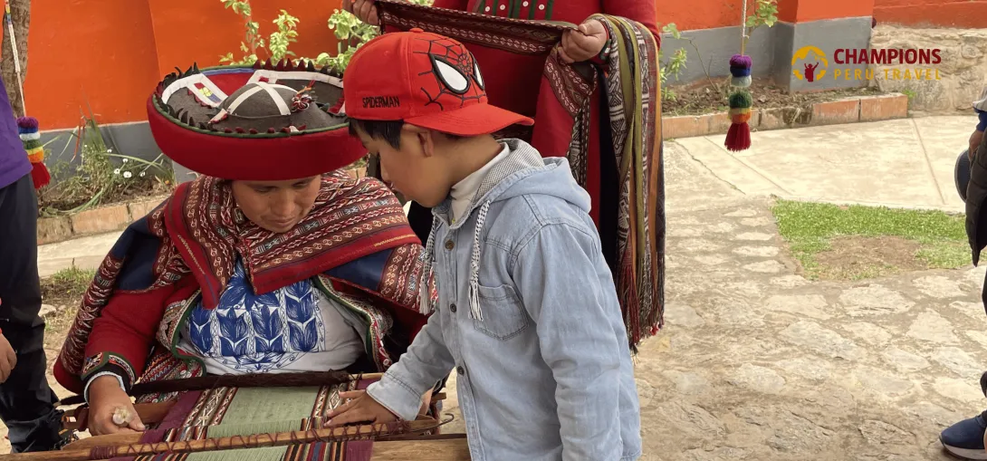 Textile in Alpaca farm | Champions Peru Travel