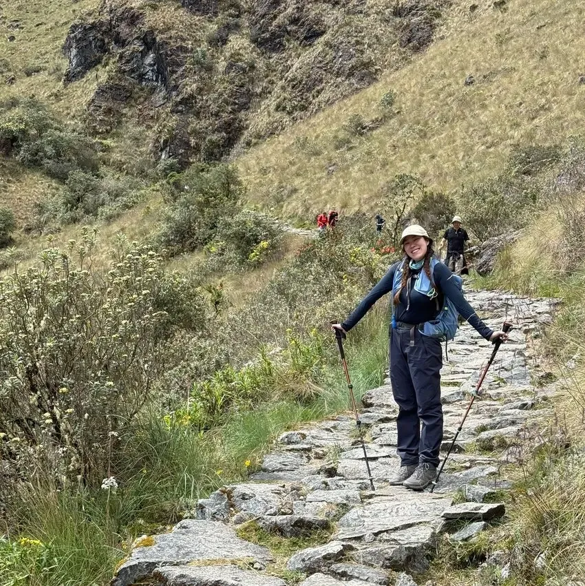 4 day Inca Trail trek hiker