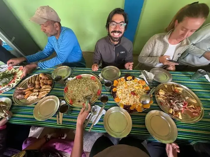 our 4-Day Classic Inca Trail hikers enjoying lunch