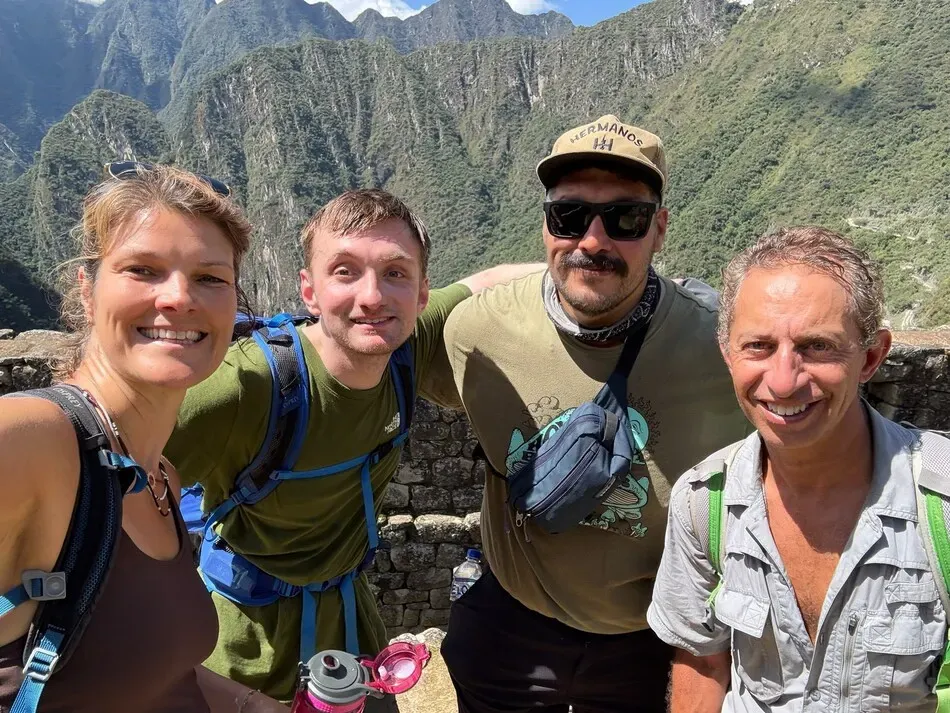 Luxury Inca Trail 4 days Hikers at Machu Picchu
