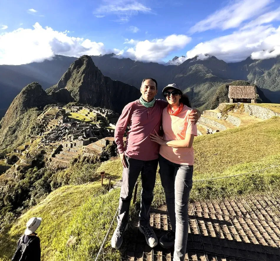View of Machu Picchu from Circuit 1 after the Inca Trail hike