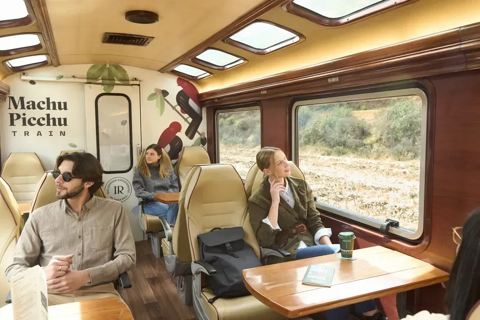Scenic Inca Rail train journey to Machu Picchu