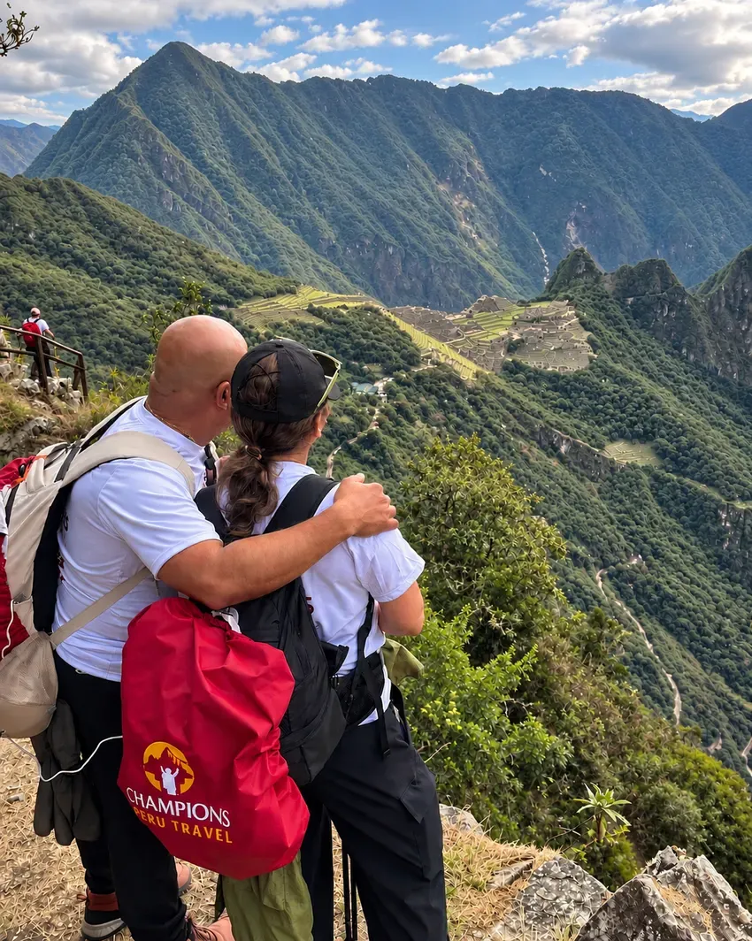 Machu Picchu view from the Sun Gate