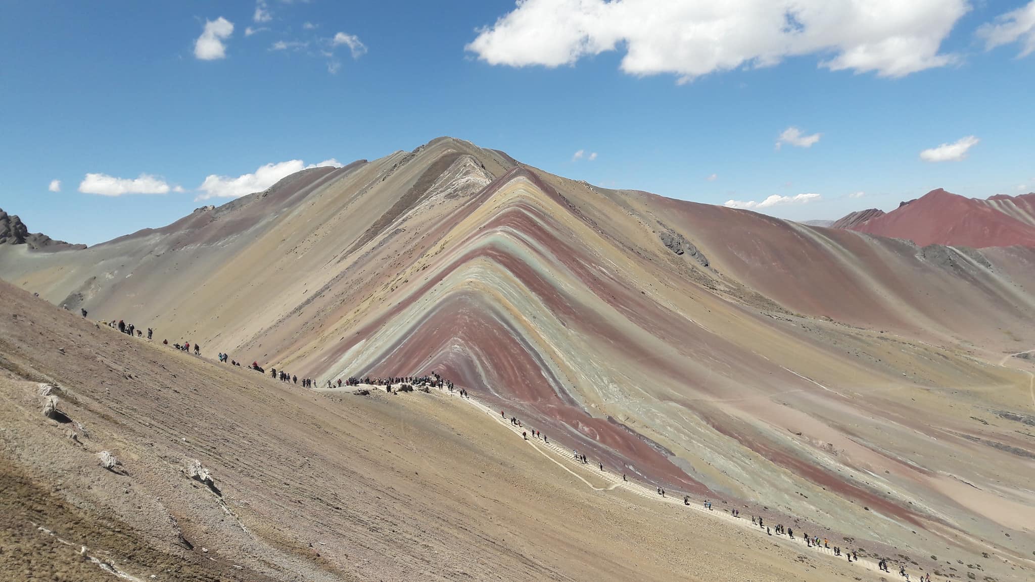 rainbow mountain view