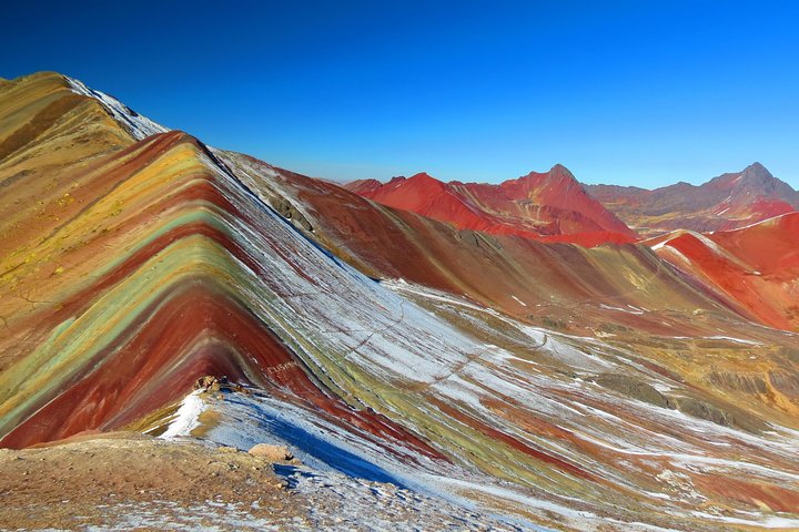 top view to Rainbow Mountain